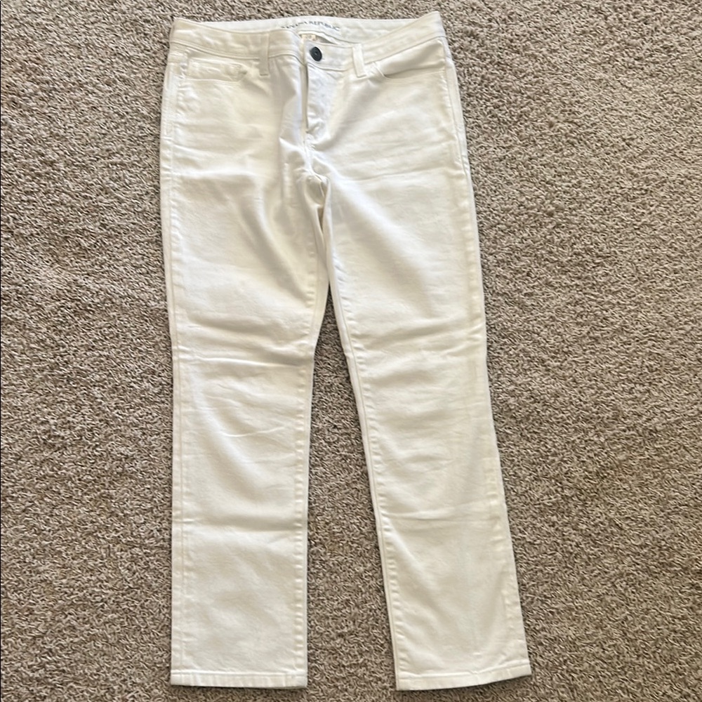 Banana Republic White Skinny Jeans Size 28 RN 54023 - Picture 3 of 9